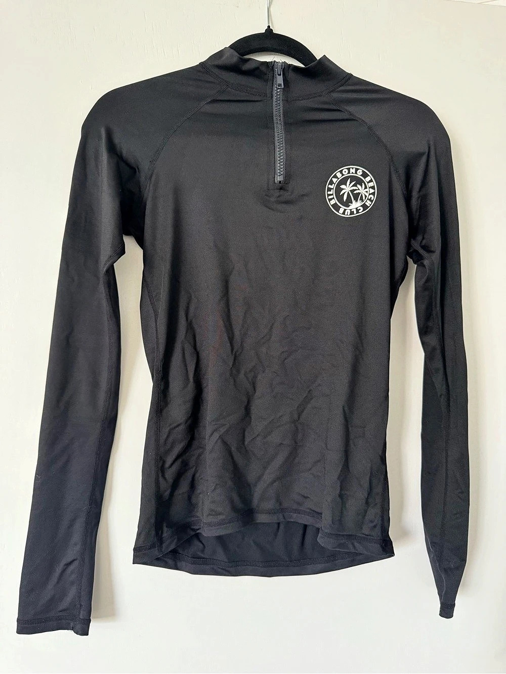 Billabong Core 1/2 Zip Long Sleeve Rash Vest Black
